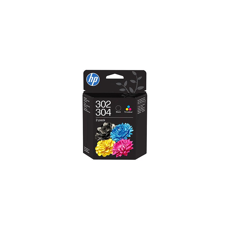 HP oryginalny ink / tusz B82L1AE, HP 302/304, BK/CMY, 170/150s, 2-pack