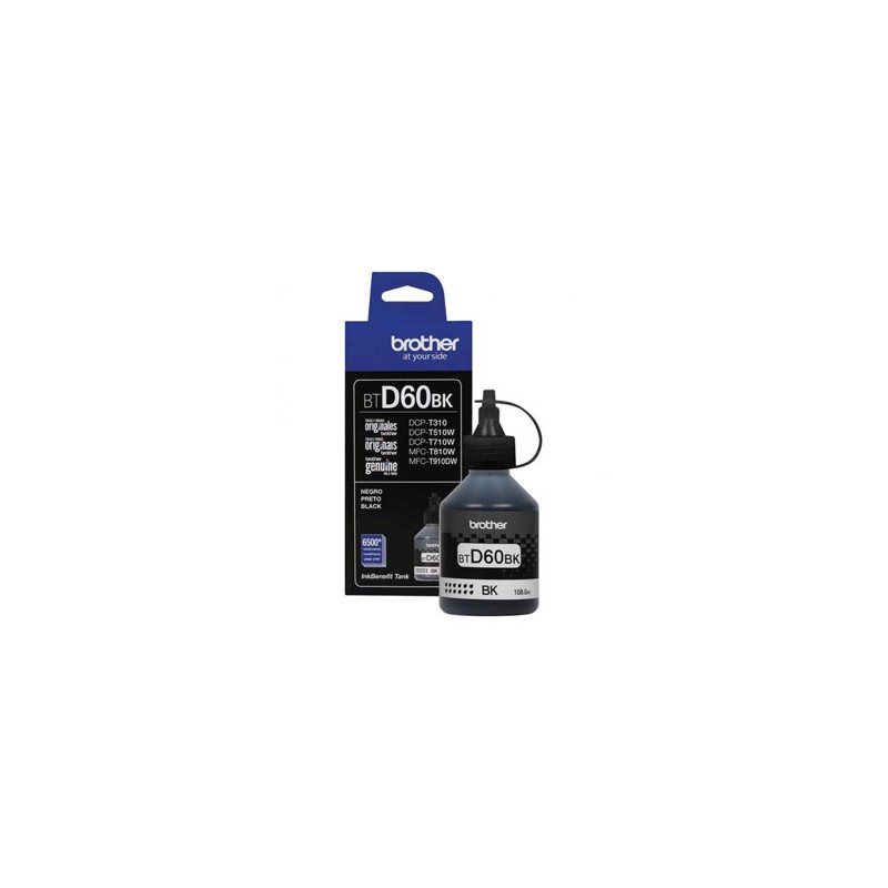 Brother oryginalny ink / tusz BTD60BK, black, 6500s, 108ml