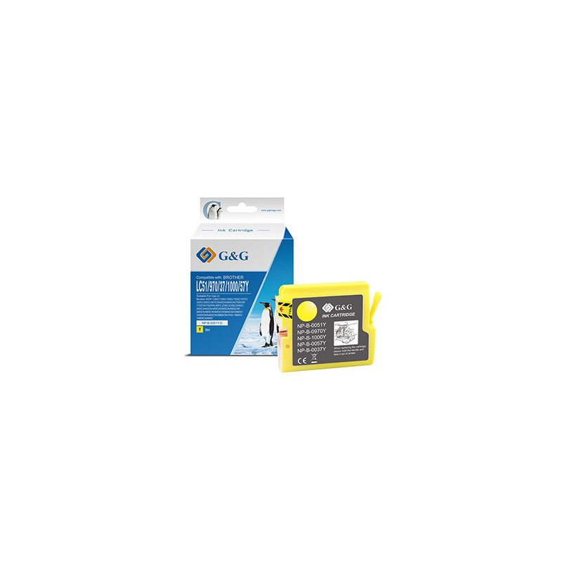 G&G kompatybilny ink / tusz z LC-1000Y, LC-970Y, NP-B-0051Y/1000Y/970Y, yellow, 400s