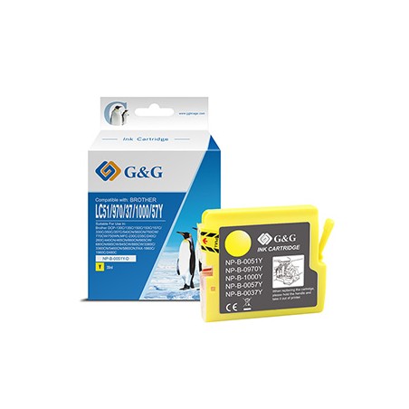 G&G kompatybilny ink / tusz z LC-1000Y, LC-970Y, NP-B-0051Y/1000Y/970Y, yellow, 400s