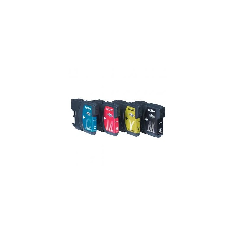 Brother oryginalny ink / tusz LC-1100HYVALBP, CMYK, 900/3x750s, high capacity, wygodne opakowanie
