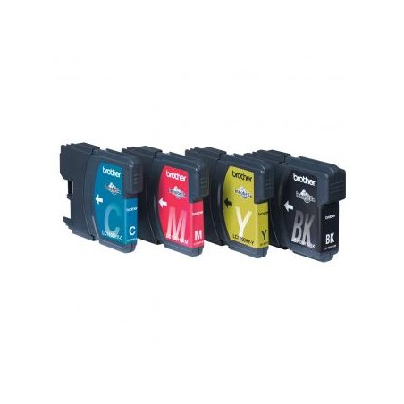 Brother oryginalny ink / tusz LC-1100HYVALBP, CMYK, 900/3x750s, high capacity, wygodne opakowanie
