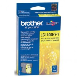 Brother oryginalny ink / tusz LC-1100HYY, yellow, 750s, high capacity