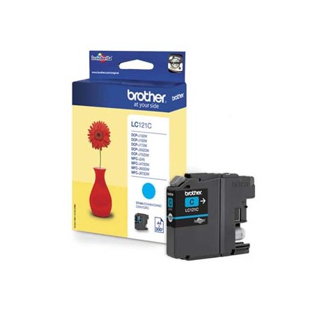 Brother oryginalny ink / tusz LC-121C, cyan, 300s
