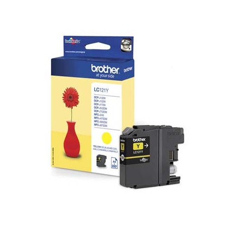 Brother oryginalny ink / tusz LC-121Y, yellow, 300s