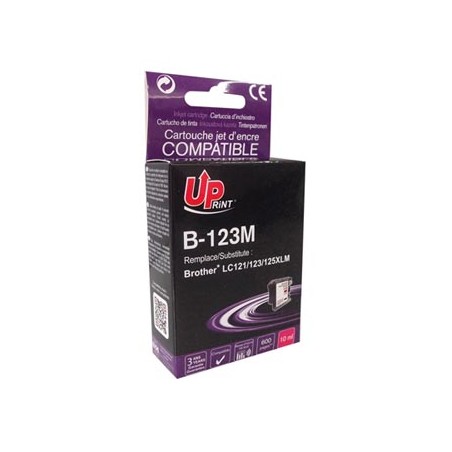 UPrint kompatybilny ink / tusz z LC-123M, B-123M, magenta, 600s, 10ml