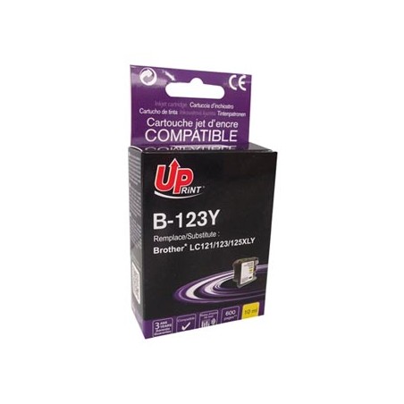 UPrint kompatybilny ink / tusz z LC-123Y, B-123Y, yellow, 600s, 10ml