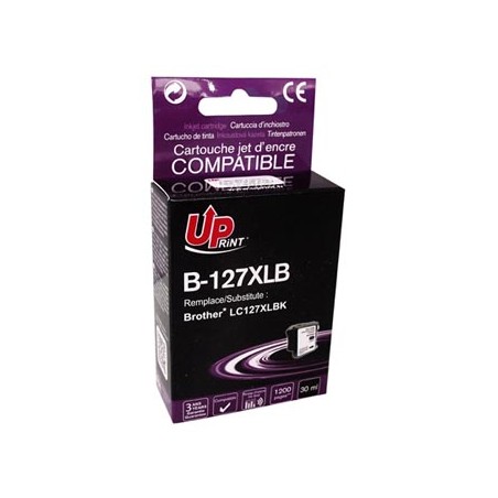 UPrint kompatybilny ink / tusz z LC-127XLBK, B-127XLB, black, 1200s, 30ml