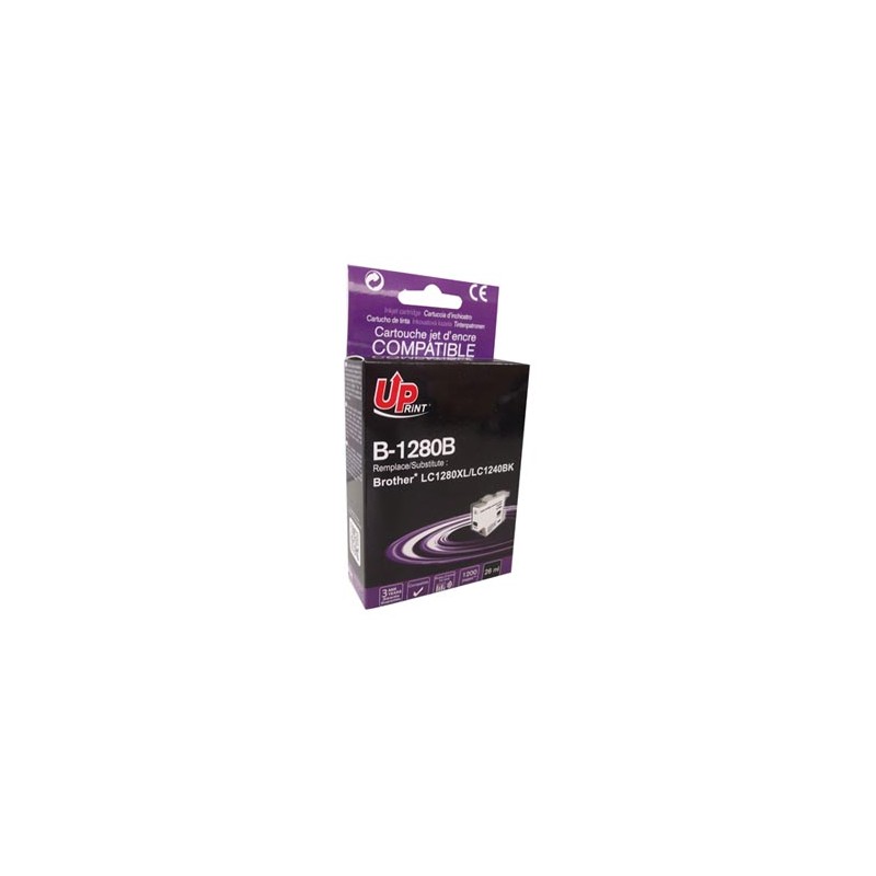 UPrint kompatybilny ink / tusz z LC-1280XLBK, B-1280B, black, 1200s, 26ml, high capacity