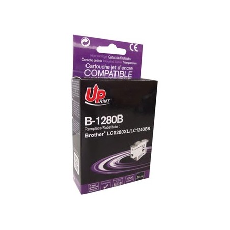 UPrint kompatybilny ink / tusz z LC-1280XLBK, B-1280B, black, 1200s, 26ml, high capacity