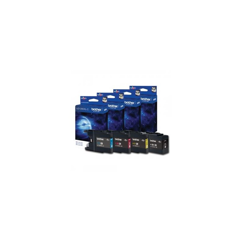 Brother oryginalny ink / tusz LC-1280XLVALBP, CMYK, 2400/3x1200s, high capacity