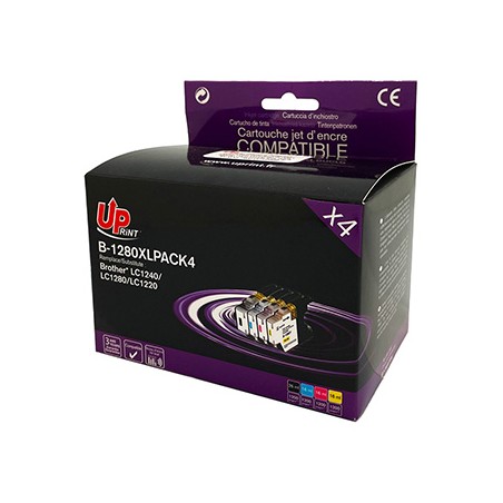 UPrint kompatybilny ink / tusz z LC-1280XL, B-1280 PACK 4, 1xblack/1xcyan/1xmagenta/1xyellow, high capacity