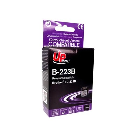 UPrint kompatybilny ink / tusz z LC-223BK, B-223B, black, 550s, 18ml