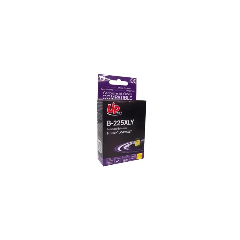 UPrint kompatybilny ink / tusz z LC-225XLY, B-225XLY, yellow, 1200s, 13ml