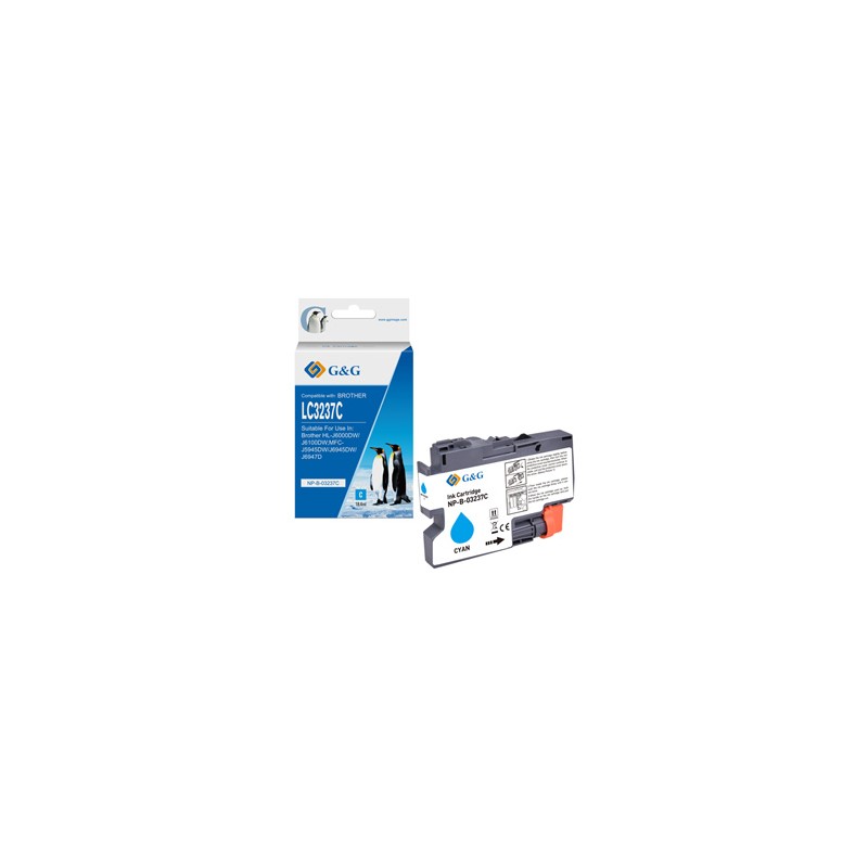 G&G kompatybilny ink / tusz z LC-3237C, NP-B-03237C, cyan, 1500s