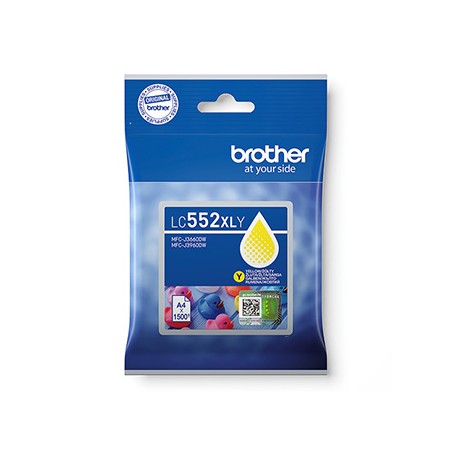 Brother oryginalny ink / tusz LC552XLY, yellow, 1500s