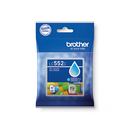 Brother oryginalny ink / tusz LC552C, cyan, 550s