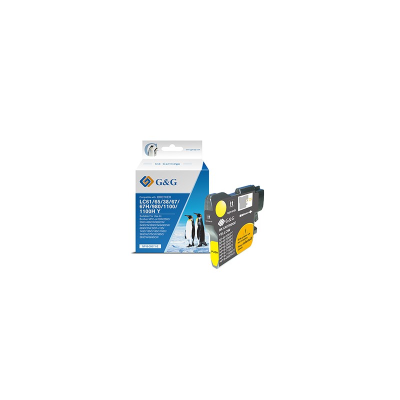 G&G kompatybilny ink / tusz z LC-980Y, LC-1100Y, NP-B-0061Y/1100Y/980Y, yellow, 260s