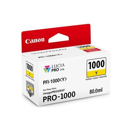 Canon oryginalny ink / tusz PFI-1000 Y, 0549C001, yellow, 3365s, 80ml, -