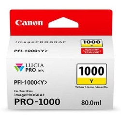 Canon oryginalny ink / tusz PFI-1000 Y, 0549C001, yellow, 3365s, 80ml, -