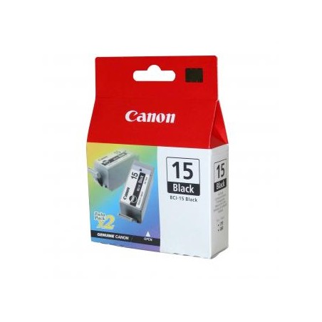 Canon oryginalny ink / tusz BCI-15 BK, 8190A002, black, 390s, 2szt, -