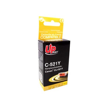 UPrint kompatybilny ink / tusz z CLI521Y, C-521Y, yellow, 510s, 10ml, z chipem