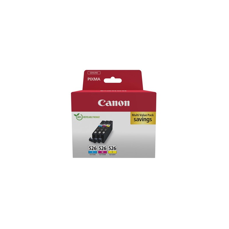 Canon oryginalny ink / tusz CLI-526 CMY, 4541B018, CMY, multipack