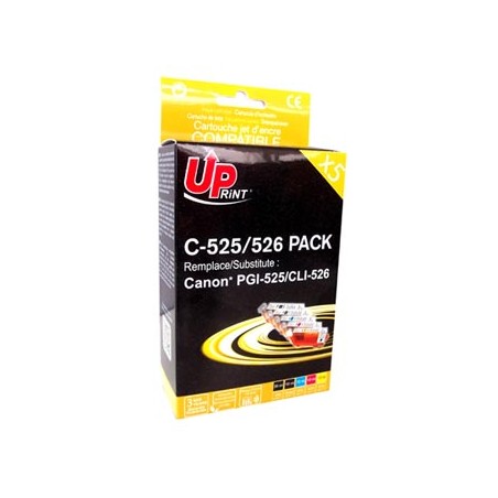 UPrint kompatybilny ink / tusz z CLI526, C-525/526 PACK, 2xblack/1xcyan/1xmagenta/1xyellow, z chipem