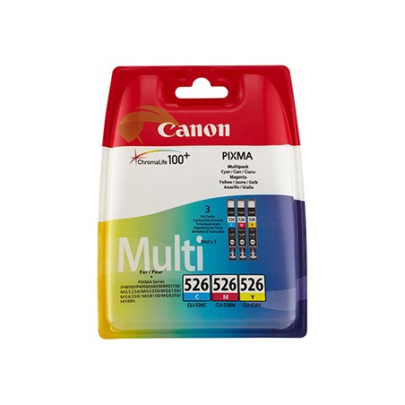 Canon oryginalny ink / tusz CLI-526 CMY, 4541B019, CMY, blister z ochroną, 9ml, multi pack