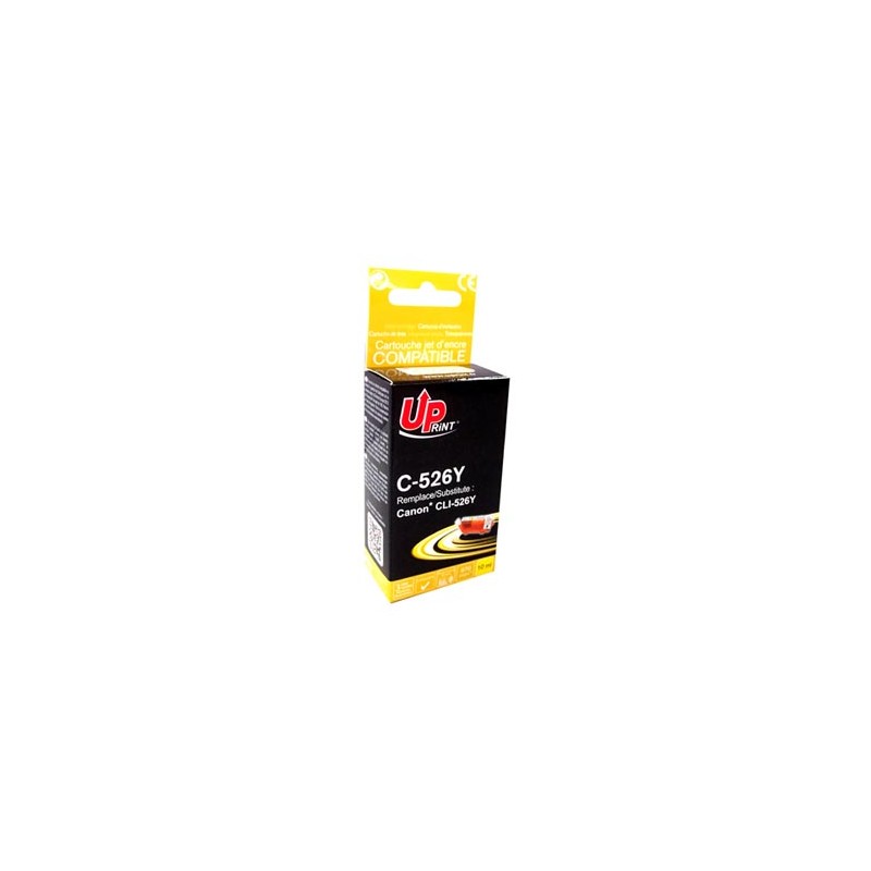 UPrint kompatybilny ink / tusz z CLI526Y, C-526Y, yellow, 10ml, z chipem