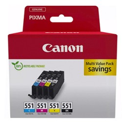 Canon oryginalny ink / tusz CLI-551 C/M/Y/BK MULTI, 6509B015, CMYK