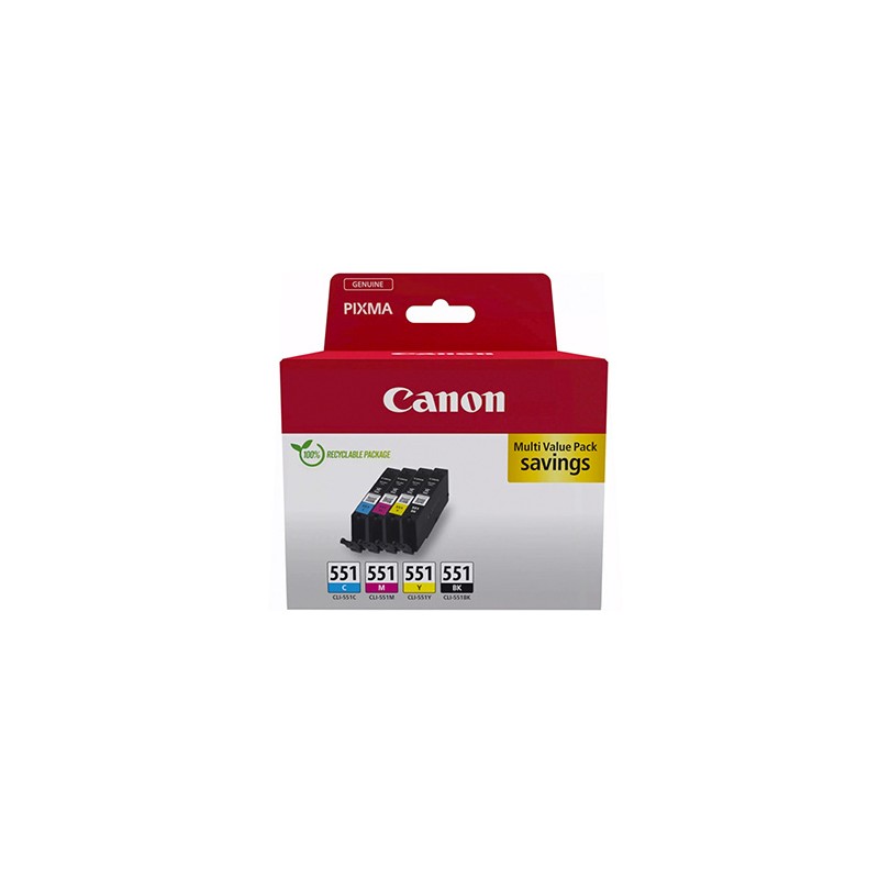 Canon oryginalny ink / tusz CLI-551 C/M/Y/BK  MULTI, 6509B015, CMYK