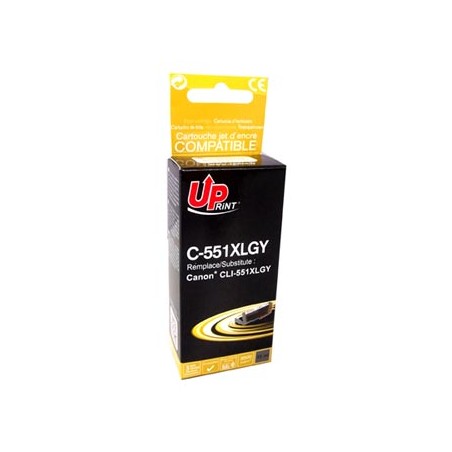 UPrint kompatybilny ink / tusz z CLI551GY XL, C-551XLGY, grey, 275s, 11ml, high capacity
