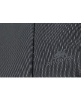 RIVACASE TORBA NA LAPTOP 17,3" CENTRAL, SZARA, Z POLIESTRU, Z KIESZENIAMI NA TABLET, SMARTFON, DOKUMENTY I AKCESORIA
