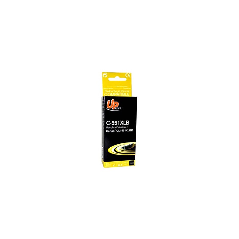 UPrint kompatybilny ink / tusz z CLI551BK XL, C-551XLB, black, 11ml, high capacity