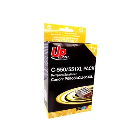 UPrint kompatybilny ink / tusz z CLI551, C-551XL-PACK, 2xblack/1xcyan/1xmagenta/1xyellow