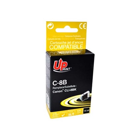 UPrint kompatybilny ink / tusz z CLI8BK, C-8B, black, 14ml, z chipem