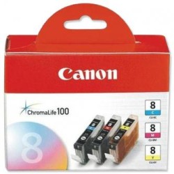 Canon oryginalny ink / tusz CLI-8 CMY, 0621B029, 0621B026, CMY, 3-pack C/M/Y, EOL