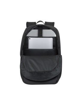 RIVACASE PLECAK NA LAPTOP 17,3" REGENT, CZARNY, 23L, POLIESTER, KIESZENIE NA TABLET 10,1", SMARTFON, DOKUM., BUTELKĘ, AKCES.