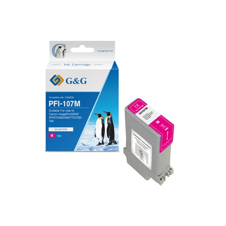 G&G kompatybilny ink / tusz z PFI107M, NC-00107M, 6707B001, magenta, 130ml