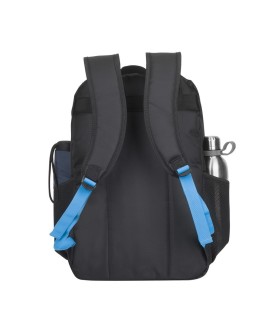RIVACASE PLECAK NA LAPTOP 17,3" REGENT, CZARNY, 23L, POLIESTER, KIESZENIE NA TABLET 10,1", SMARTFON, DOKUM., BUTELKĘ, AKCES.