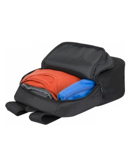 RIVACASE PLECAK NA LAPTOP 17,3" REGENT, CZARNY, 23L, POLIESTER, KIESZENIE NA TABLET 10,1", SMARTFON, DOKUM., BUTELKĘ, AKCES.