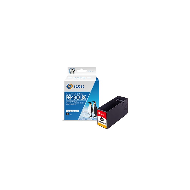 G&G kompatybilny ink / tusz z PGI 1500XL, NP-C-1500XLBK/C, black