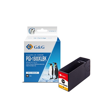 G&G kompatybilny ink / tusz z PGI 1500XL, NP-C-1500XLBK/C, black