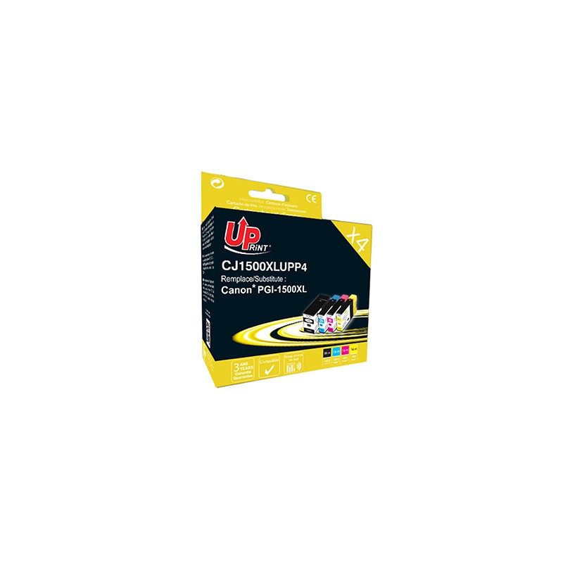 UPrint kompatybilny ink / tusz z PGI 1500XL, C-1500XL BK/C/M/Y PACK 4, 1xblack/1xcyan/1xmagenta/1xyellow, 36+3x14ml, high capaci