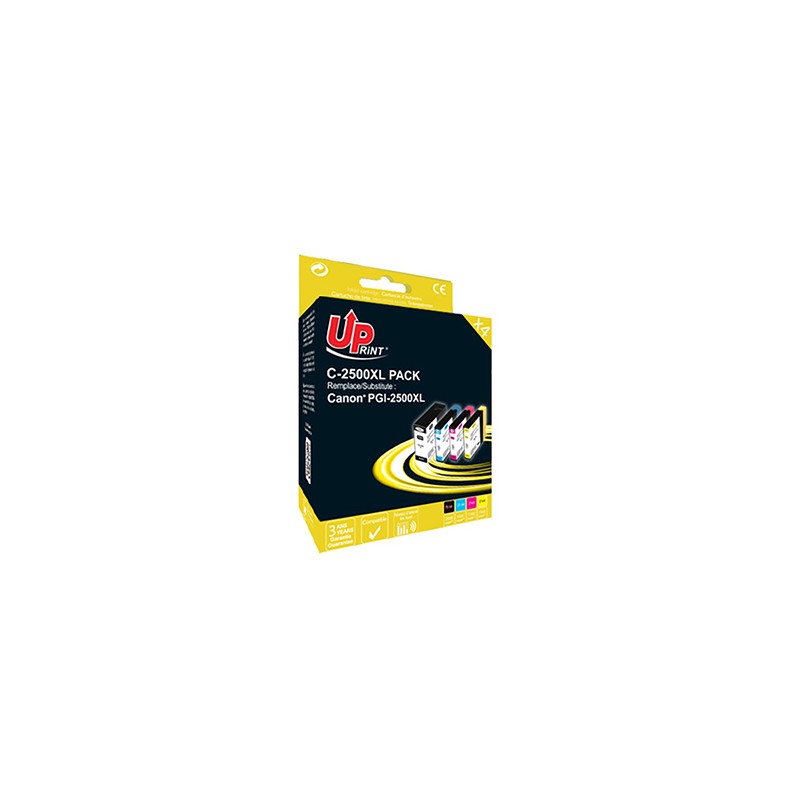 UPrint kompatybilny ink / tusz z PGI 2500XL, C-2500XL BK/C/M/Y PACK, black/cyan/magenta/yellow, 75+3x21ml