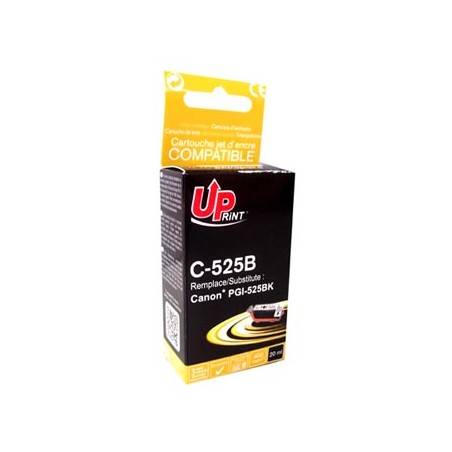 UPrint kompatybilny ink / tusz z PGI525PGBK, C-525B, black, 20ml, z chipem