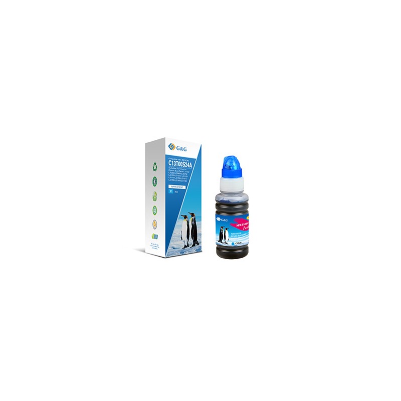 G&G kompatybilny ink / tusz z C13T00S24A, NPR-E103C-70ml-B, cyan