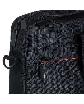 RIVACASE TORBA NA LAPTOP 15,6" REGENT, CZARNA, Z MATERIAŁU WODOODPORNEGO, KIESZENIE NA TABLET, SMARTFON,DOKUMENTY I AKCESORIA