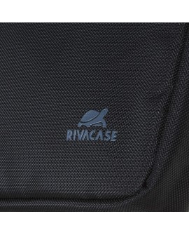 RIVACASE TORBA NA LAPTOP 15,6" REGENT, CZARNA, Z MATERIAŁU WODOODPORNEGO, KIESZENIE NA TABLET, SMARTFON,DOKUMENTY I AKCESORIA